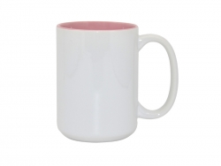 15oz Two-Tone Color Mugs - Pink