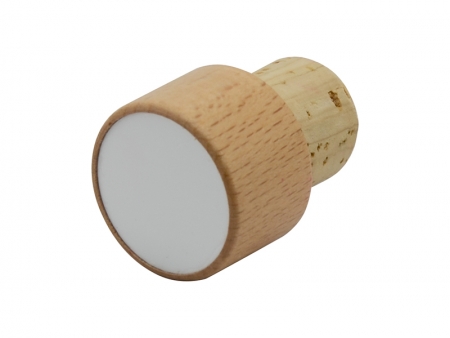 Wooden Wine Bottle Stopper (Round)
