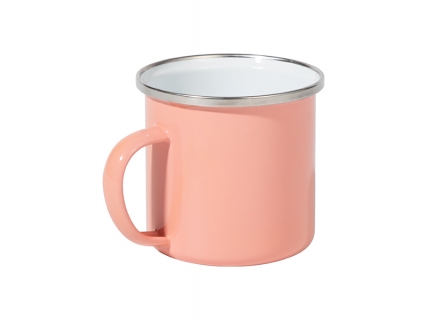 12oz/360ml Colored Enamel Mug (Rose Red)