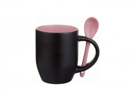 11oz Changing Color Spoon Mug (Pink)