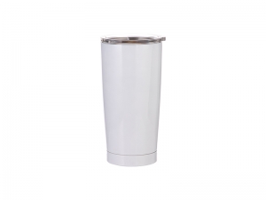 20oz Stainless Steel Tumbler (White)