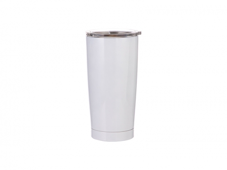 20oz Stainless Steel Tumbler (White)