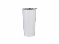 20oz Stainless Steel Tumbler (White)