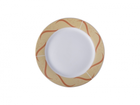10&quot; Plate w/ Golden Pattern