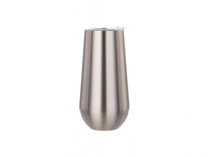 5oz/150ml Stainless Steel Stemless Champagne Cup (Silver)