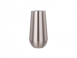 5oz/150ml Stainless Steel Stemless Champagne Cup (Silver)