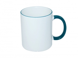11oz Rim Handle Mug - Green