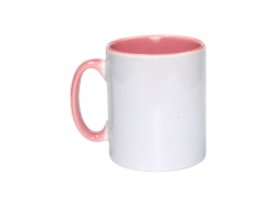 10oz Inner Rim Color Mug(Pink)
