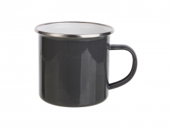 12oz Enamel Mug (Gray)