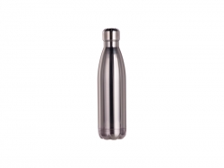 17oz/500ml Stainless Steel Cola Shaped Bottle (Mirror-Like Silver)