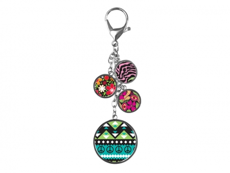 Four-circle Bag Decoration Keychain