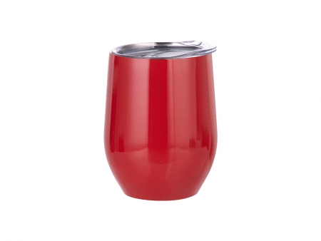 12oz Stainless Steel Stemless Wine Cup (Red)