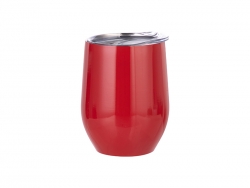 12oz Stainless Steel Stemless Wine Cup (Red)