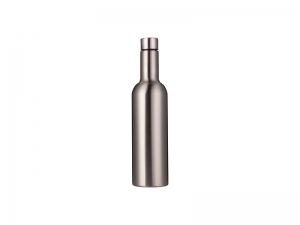 25oz/750ml Stainless Steel Wine Bottle (Silver)