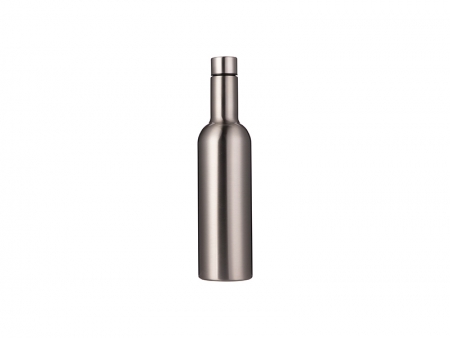 25oz/750ml Stainless Steel Wine Bottle (Silver)