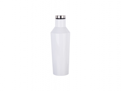 17oz/500ml Cone Shape Wine Bottle (White) MOQ:3000