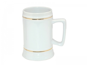 22oz Beer Mug(Gold Rim)