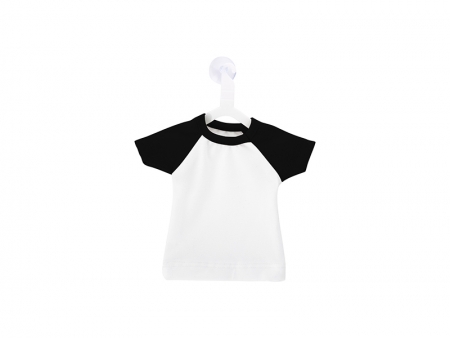 Mini T-shirt with Hanger (Collar/Sleeve in Black) MOQ:100pcs/color