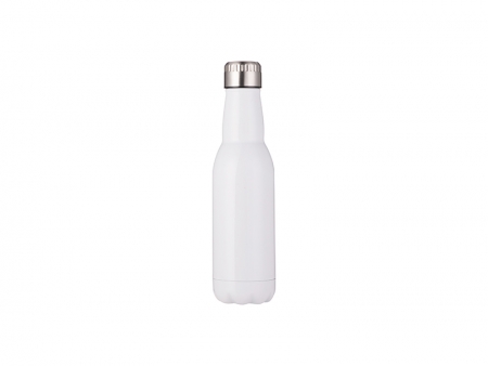 17oz/500ml Stainless Steel Beer Bottle (White)