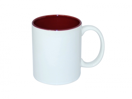 11oz Two-Tone Color Mugs - Maroon