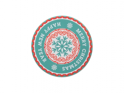 Φ9cm Round Ceramic Coaster w/o Cork (Matt)