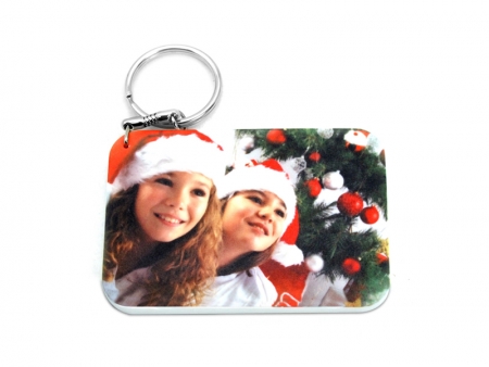 Rectangular Plastic Keychain 57*82mm