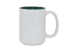 15oz Two-Tone Color Mugs - Green
