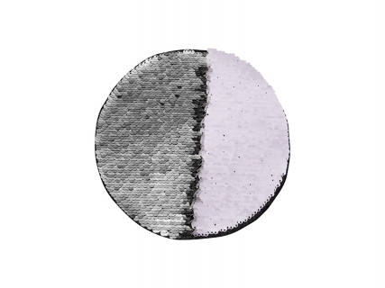 Flip Sequins Adhesive (Round, Silver W/ White)