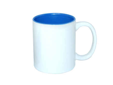 11oz Two-Tone Color Mugs - Medium Blue