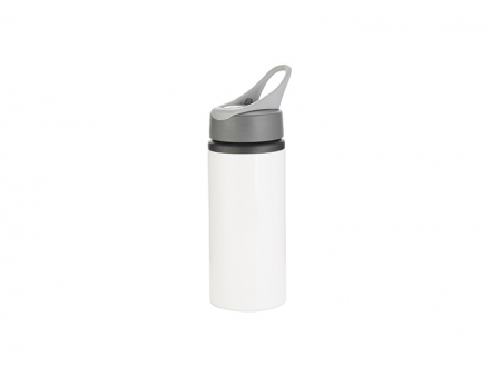 22oz/650ml Aluminum Bottle w/ Handle(White)