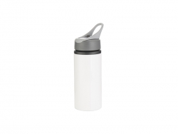 22oz/650ml Aluminum Bottle w/ Handle(White)
