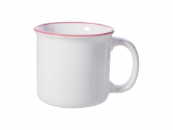 10oz/300ml Ceramic Enamel Mug (Pink)