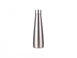 Garrafa Pirâmide Inox 14oz/420ml (prateado)
