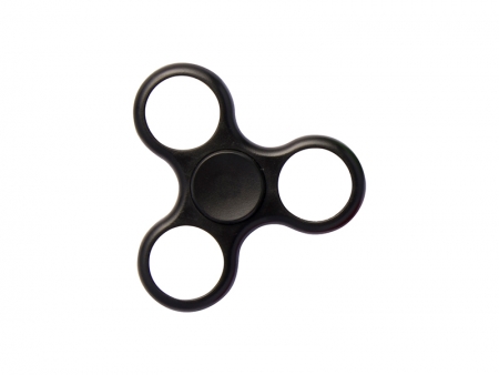 Plastic Fidget Spinner (Whirlwind, Black)