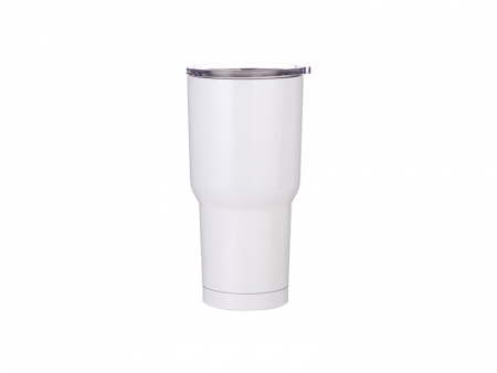 30oz Stainless Steel Tumbler (White)