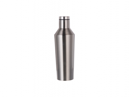 17oz/500ml Cone Shape Wine Bottle (Silver) MOQ:3000
