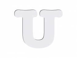 Letras HB Sublimación -U (10*10cm)