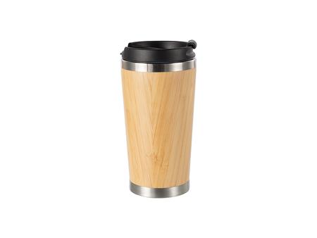 420ml/14oz Bamboo Thermal Tumbler   MOQ: 1000pcs