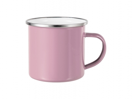 12oz Enamel Mug (Pink)