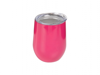 12oz Stainless Steel Stemless Wine Cup (Rose Red)
