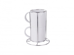 2 Piece 8oz Stackable Mug Set