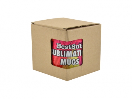 11oz Brown Cardboard Inner Box with Window