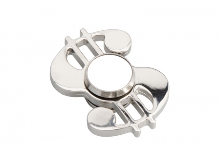 Fidget Spinner(Dollar Shape, Silver)