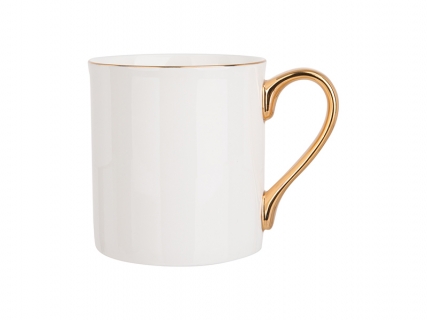 10oz/300ml Gold Rim and Handle Bone China Mug