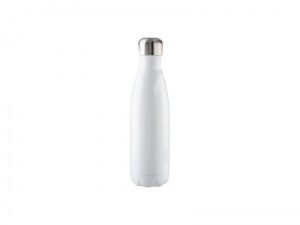 17oz Stainless Steel Coka Shaped Bottle (White)