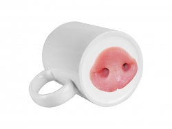 11oz Funny Nose Ceramic Mug (Pig)