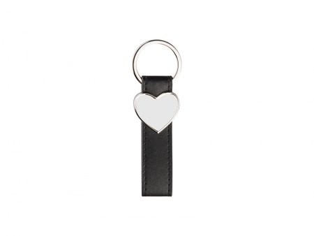 Strip PU Key Chain(Heart)