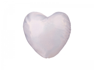 Glitter Heart Shape Pillow Cushion(40*40cm,Champagne)