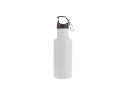 600ml Aluminium Water Bottle (White)