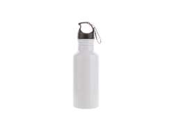600ml Aluminium Water Bottle (White)